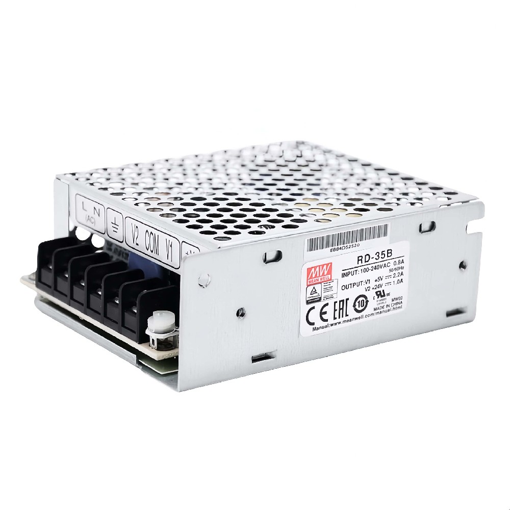 RD-35A  35W 雙組輸出開(kāi)關(guān)電源RD-35A：CH1 5V/4A、CH2 5V/1A