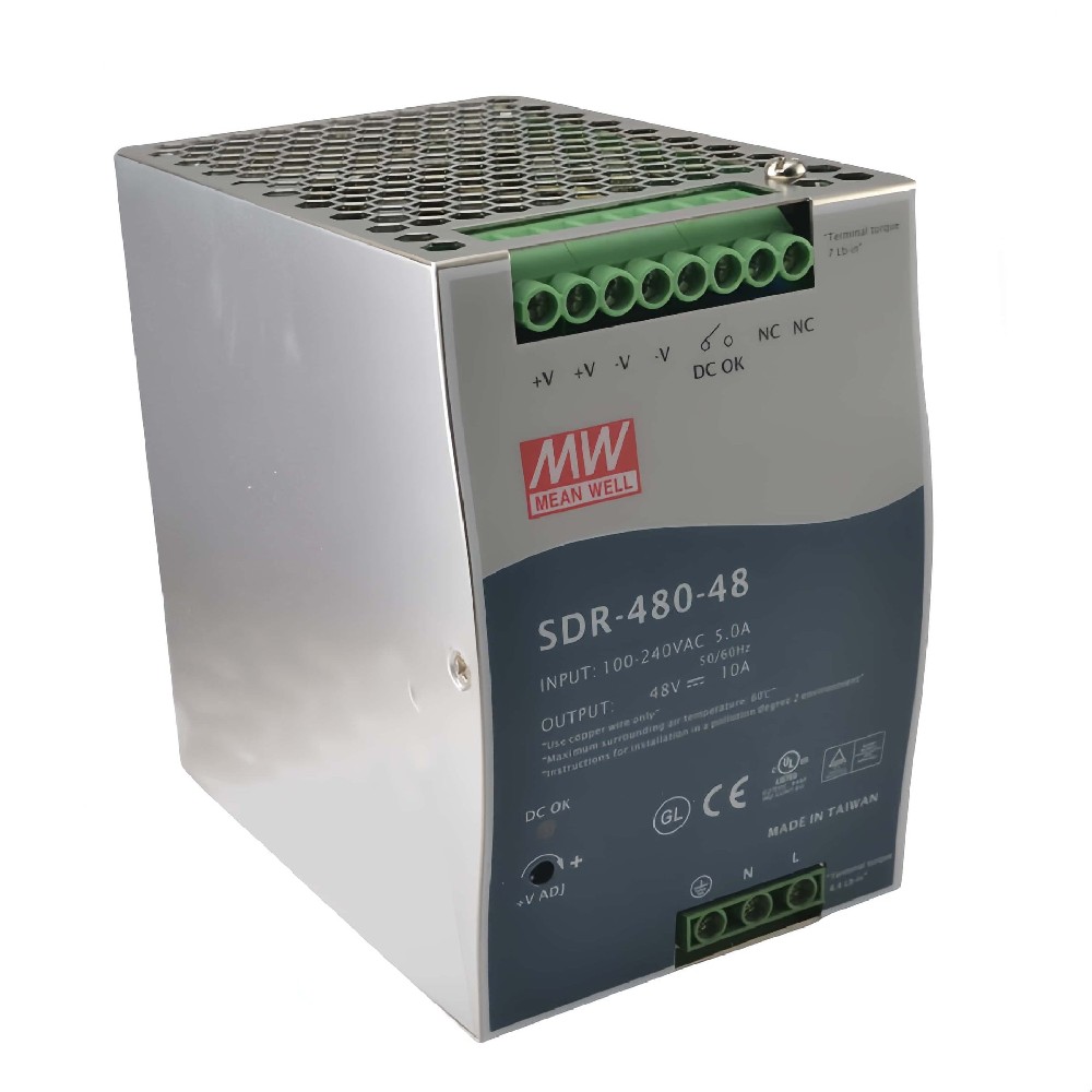 SDR-480-48  導(dǎo)軌開(kāi)關(guān)電源48v