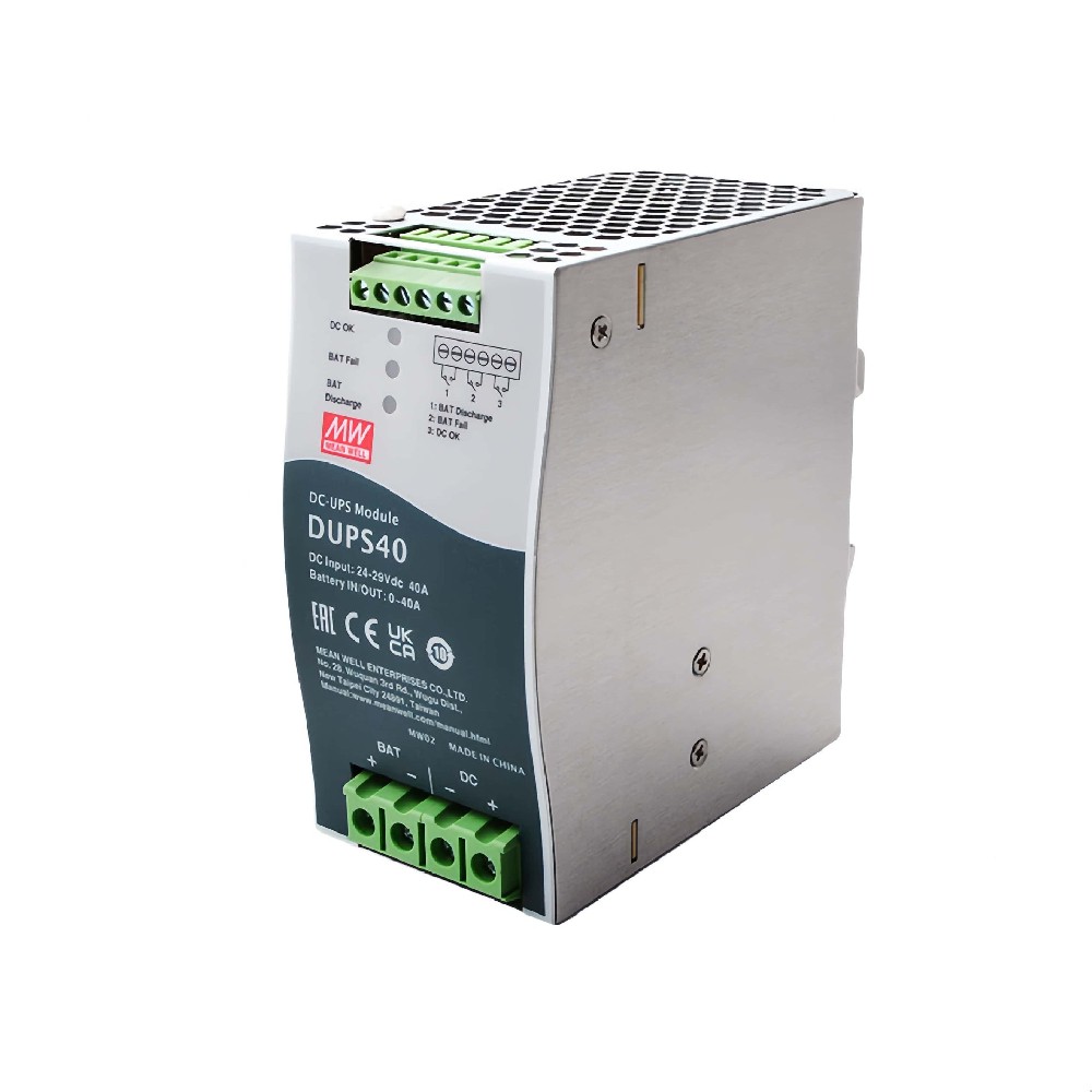 DUPS40   24V/40A 導(dǎo)軌式 DC-UPS 模塊